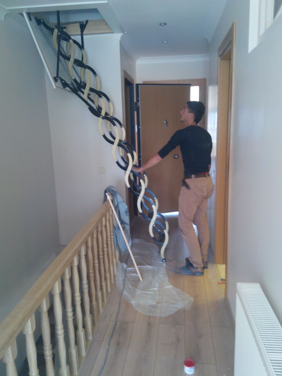 roto ahşap çatı merdiveni